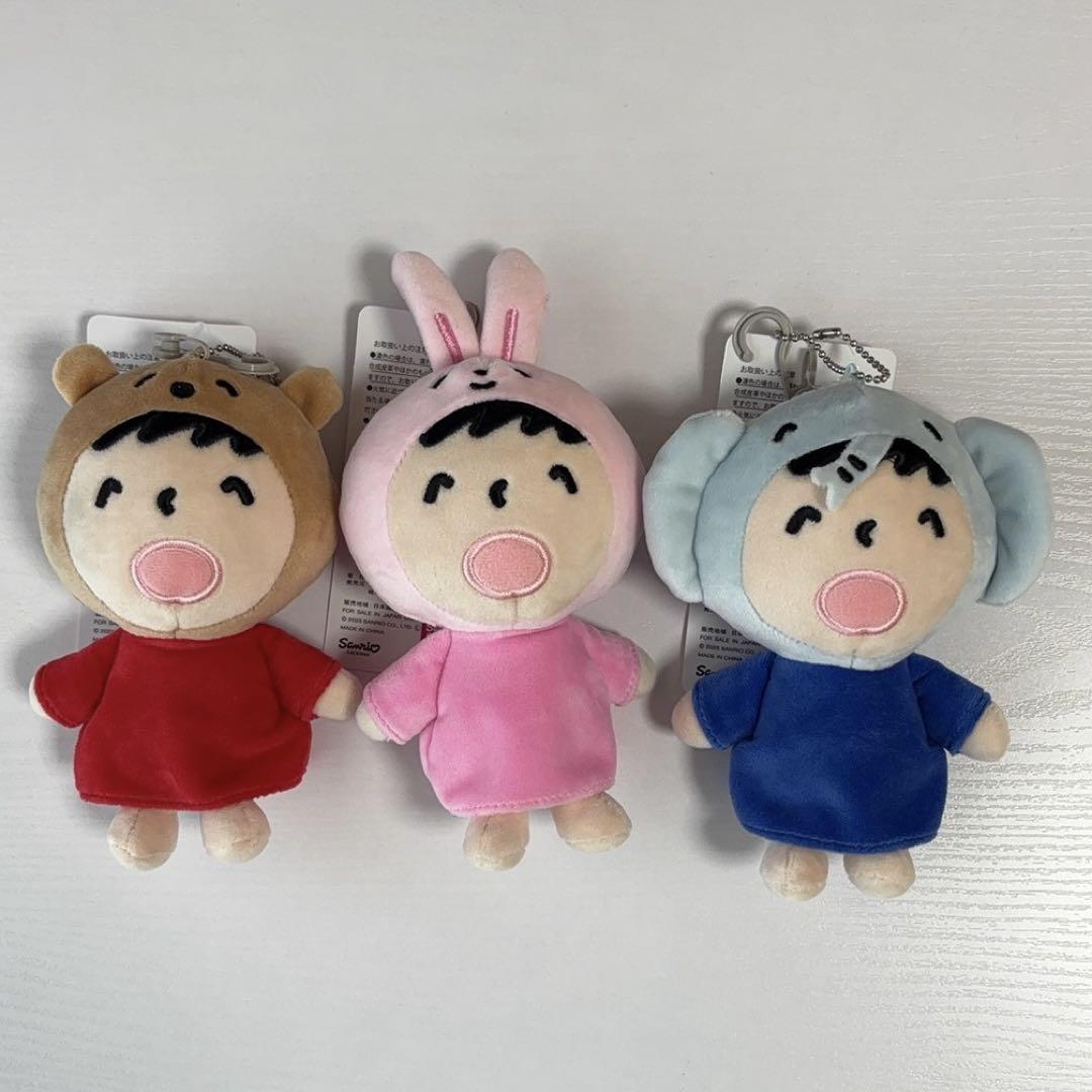 みんなのたあ坊 マスコットチャーム ぬいぐるみ 3点セット