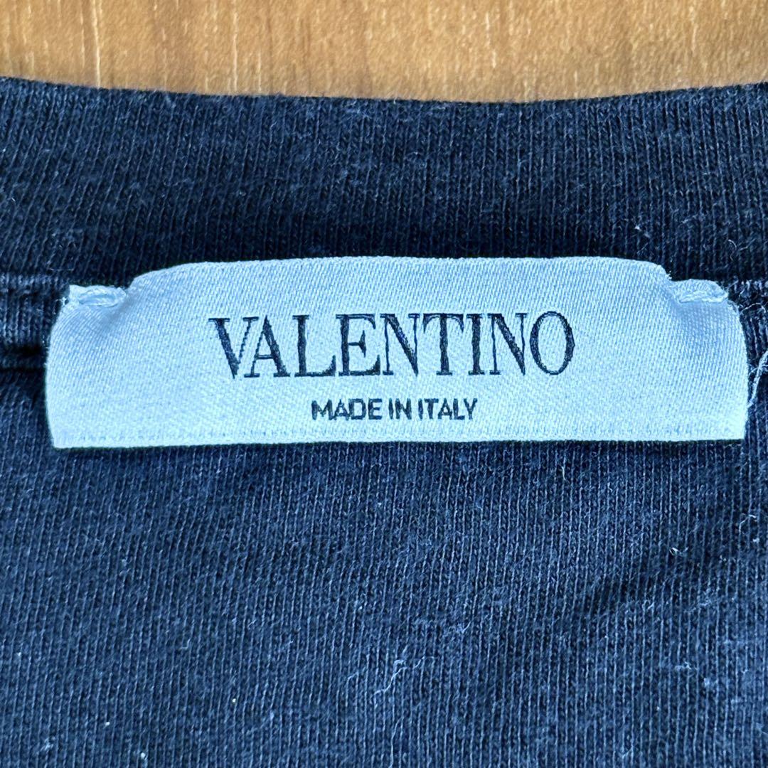 【VALENTINO】ヴァレンティノ　ロゴ　Tシャツ　黒　Mサイズ