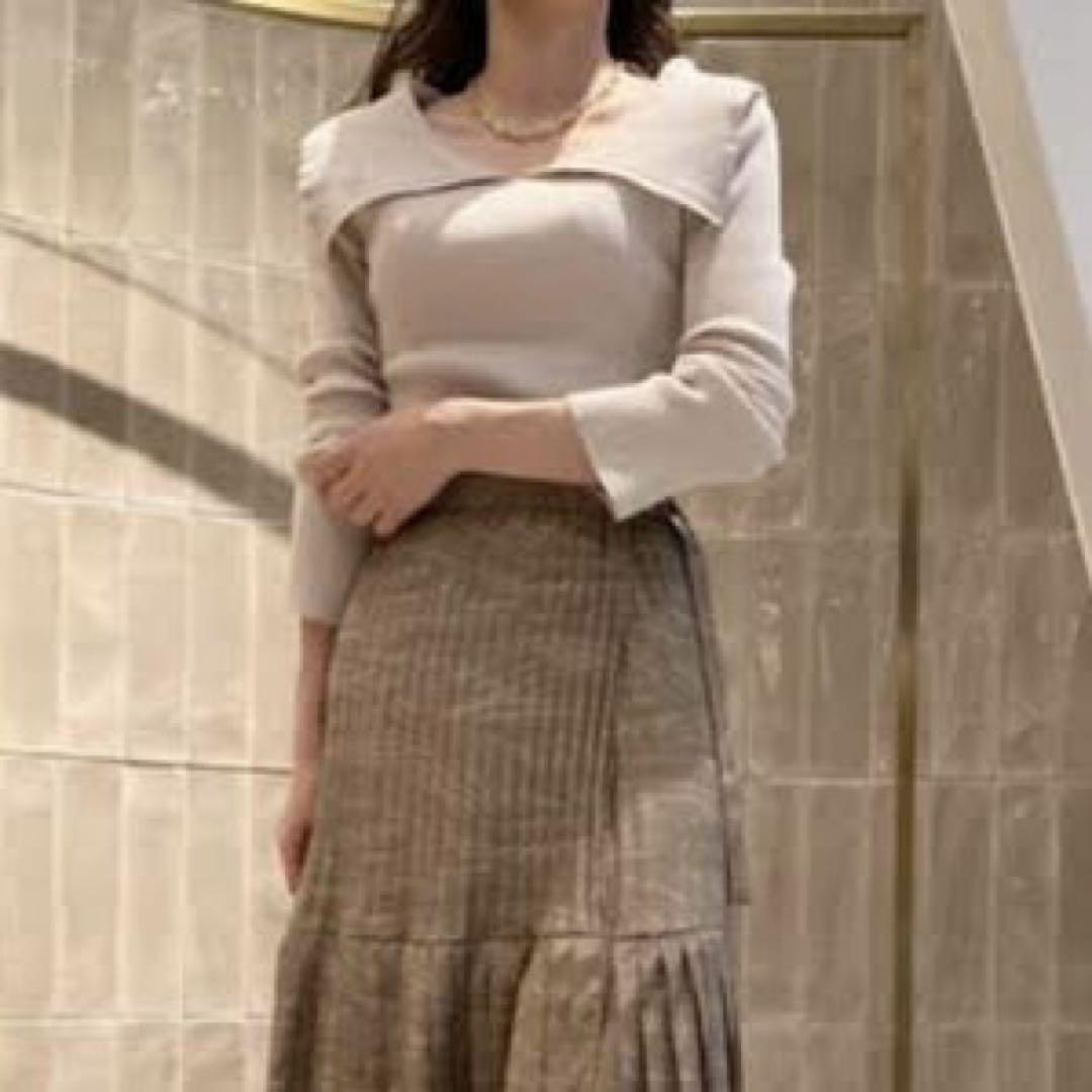 リリーブラウン LILY BROWN マルチwayロングスリットニット IVR