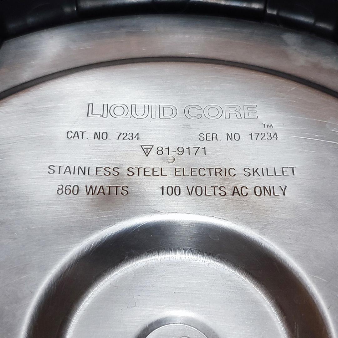 【極美品】WEST BEND Liquid Coreリキッドコア　Skillet ◇ウエストベンド社 電気フライパン 2.2L リキッドコア