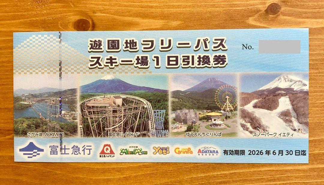 富士急ハイランドフリーパス4枚
