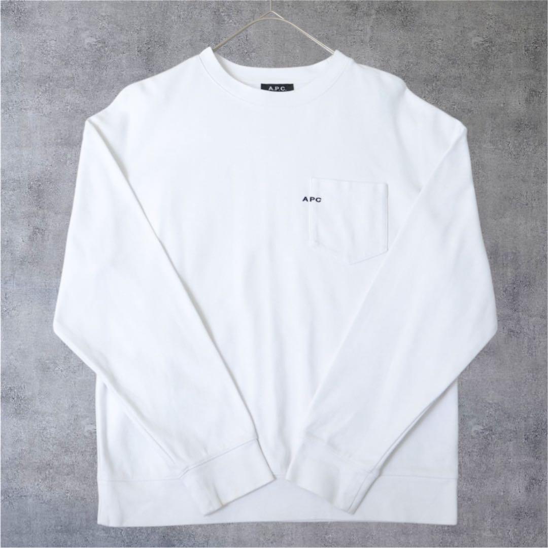 【希少】A.P.C. ROMAN with pocket emb スウェット S