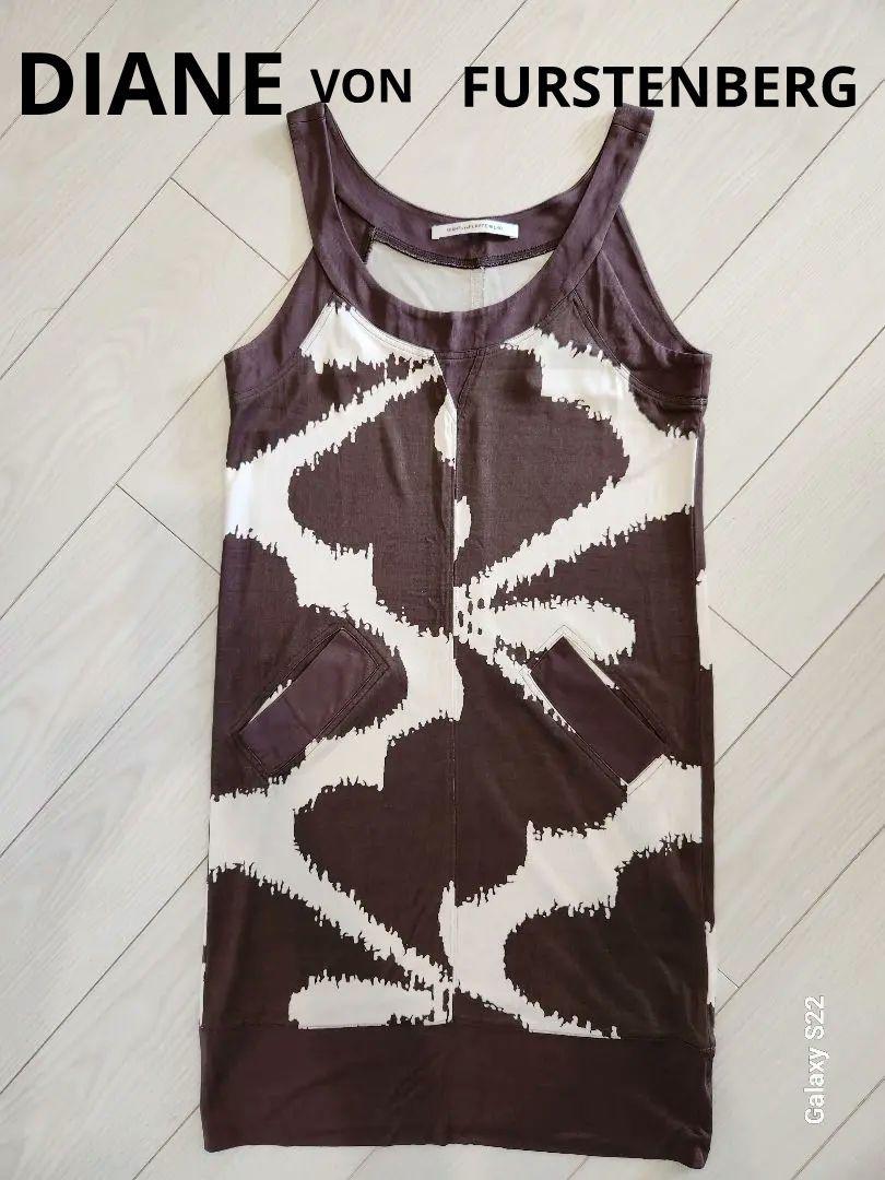 美品★DIANE VON FURSTENBERG ワンピース　チュニック　シルク 中古・古着通販】DIANE VON FURSTENBERG (ダイアンフォンファ