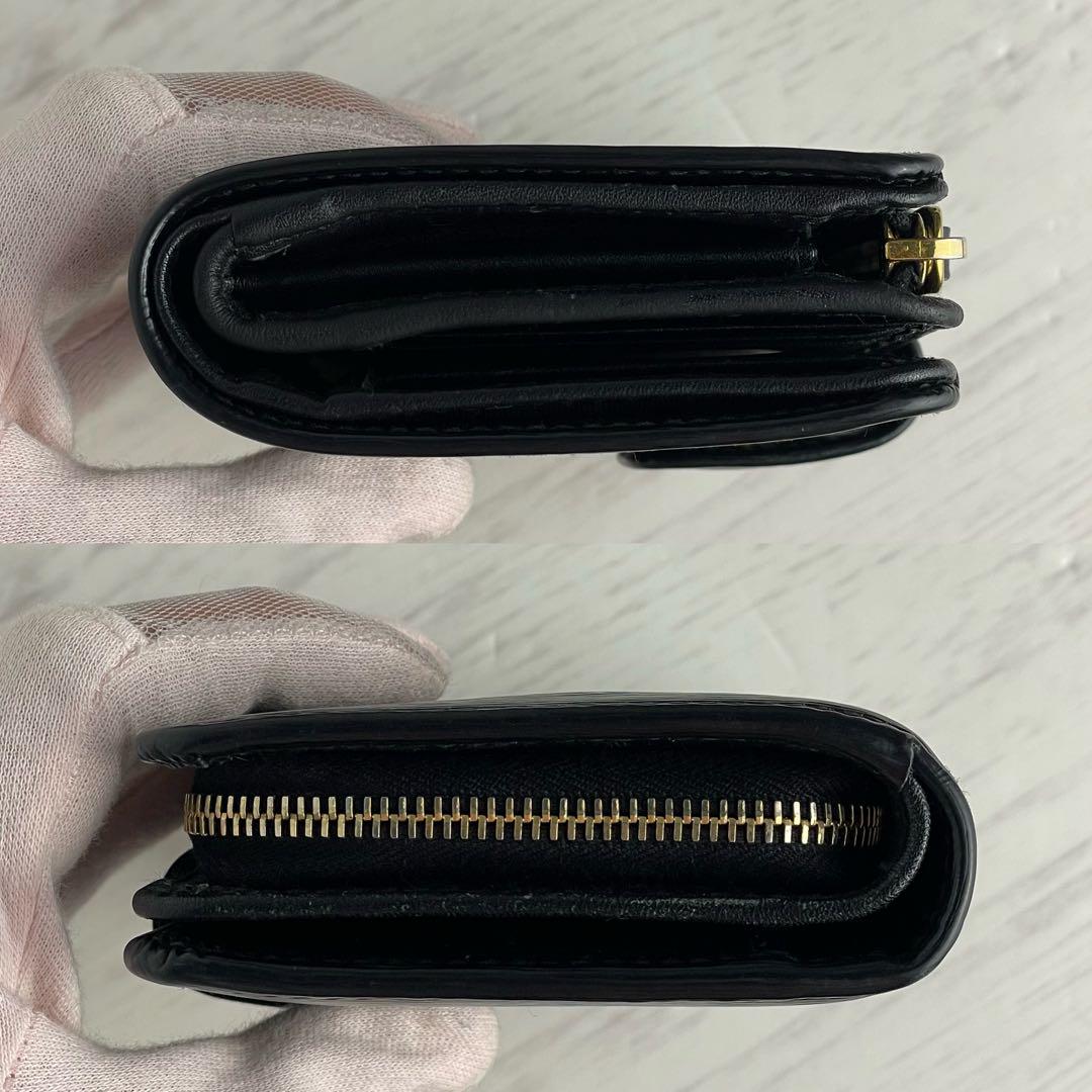 ✨極美✨付属品✨ PRADA プラダ 二つ折り財布 レザー 黒 1ML018