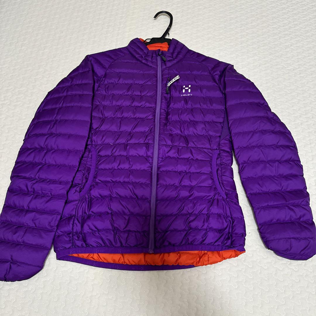 HAGLÖFS レディース ダウンジャケット XS 紫　ホグロフス