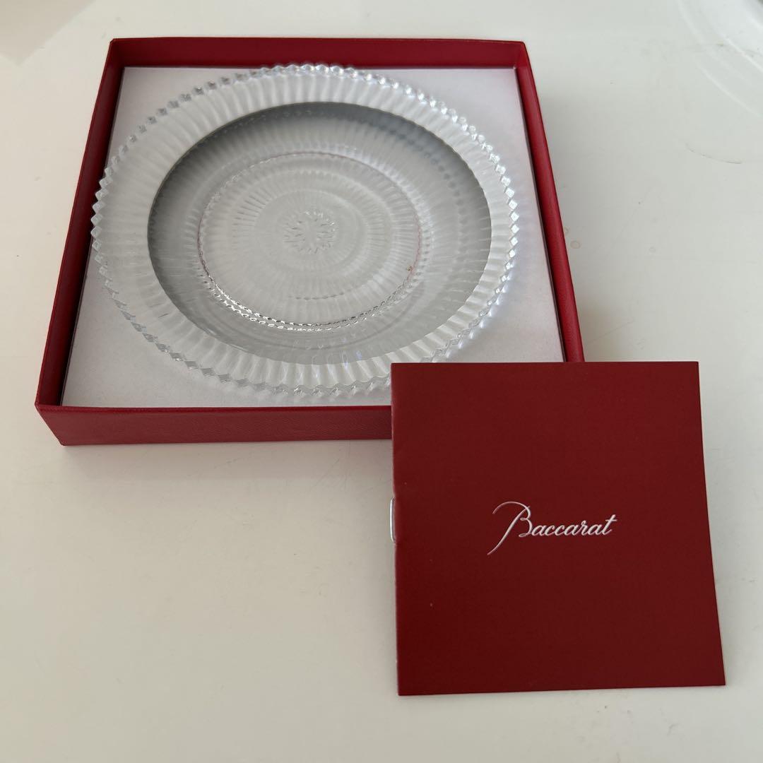 Baccarat クリスタル 円形皿