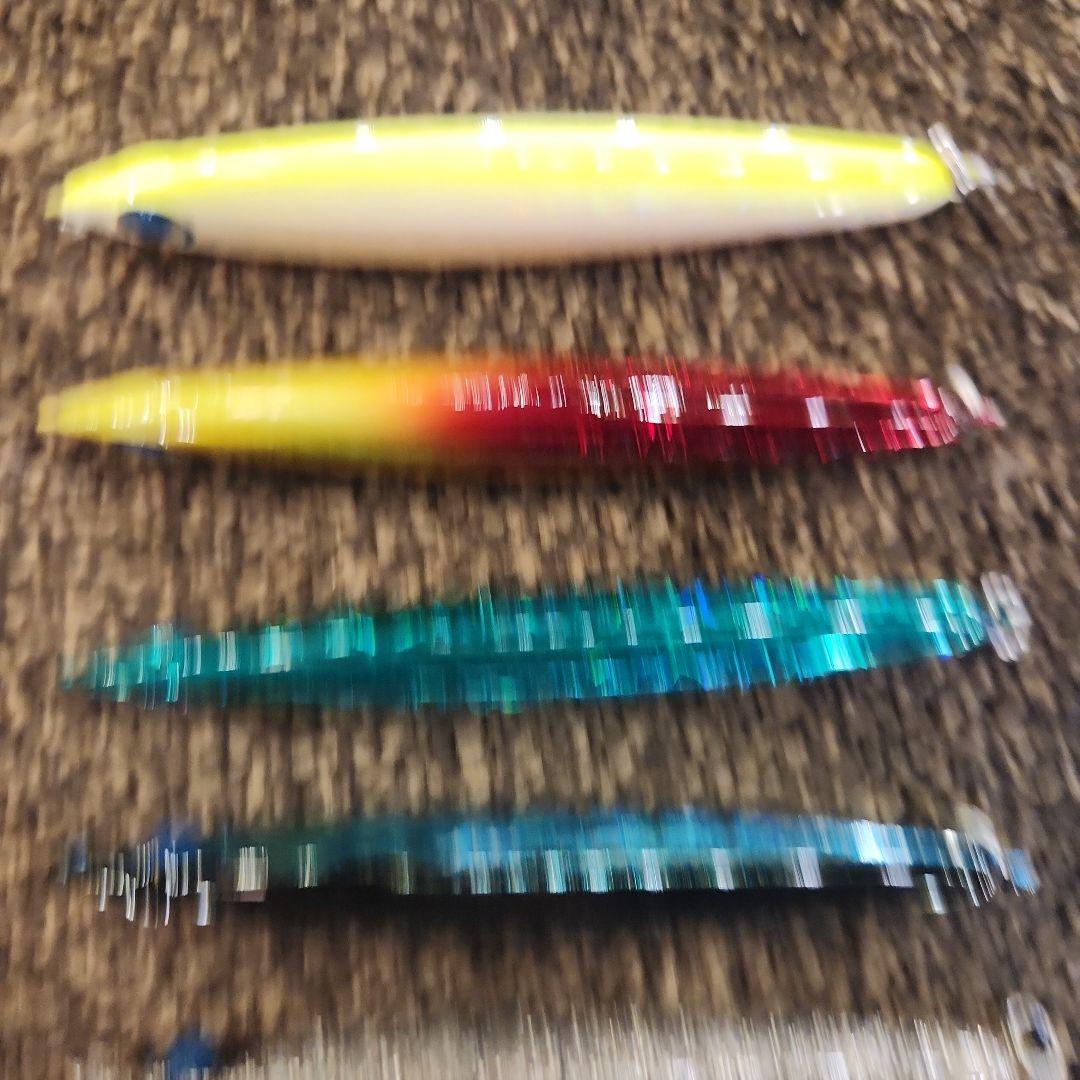 【美品】ぶっ飛び君95S・95Sラトル（夜光グロー）セット　#4フック20本付