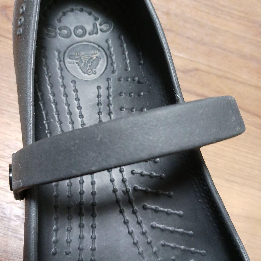 1702　クロックス　crocs　アリスワーク　ブラック　24　極美品