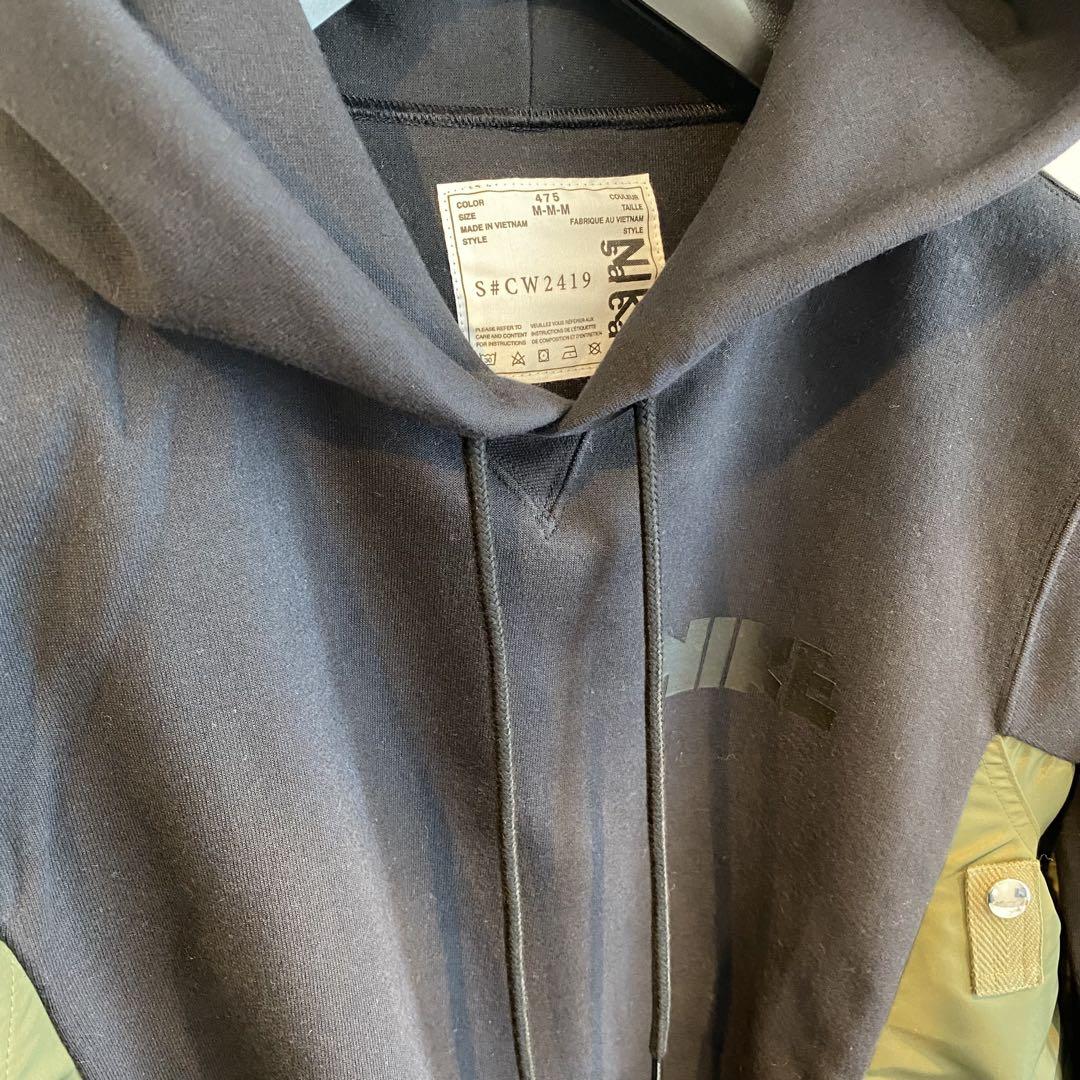 トップス sacai x Nike Lab U NRG Hoodie navy khaki