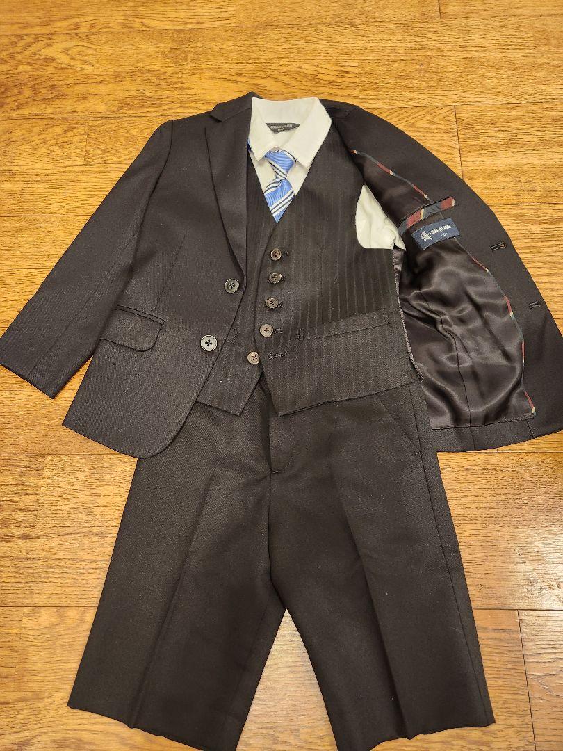 美品 コムサフィユ 男の子 入学式 卒園 発表会 七五三 スーツ  セット