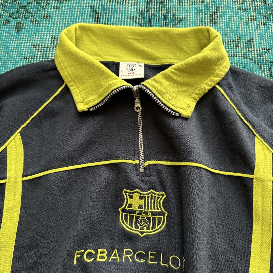 トップス 90s 00s \"FC BARCELONA\" game sweat shirt