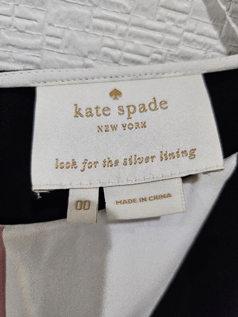 未使用 kate spade ノースリーブ ひざ丈 ワンピース