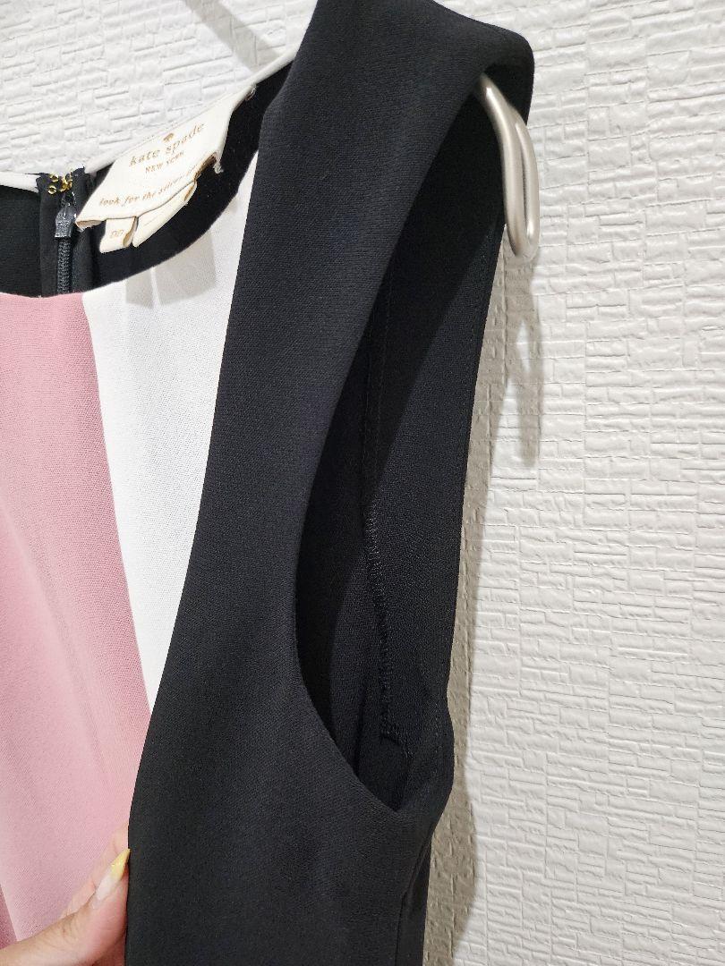 未使用 kate spade ノースリーブ ひざ丈 ワンピース