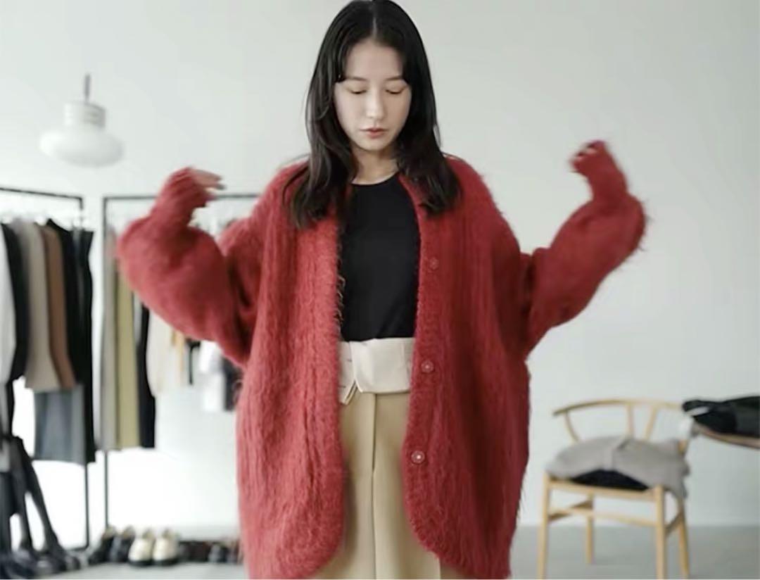 本日限定価格CLANE COLOR MOHAIR SHAGGY CARDIGAN