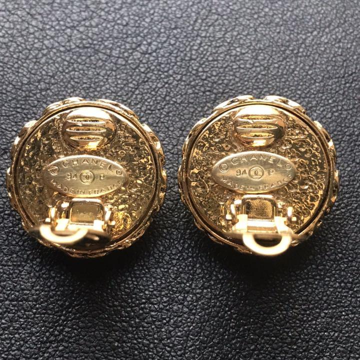 ークゴール CHANEL パールイヤリング NDznx-m13600990733 ヴィンテージ くすみ