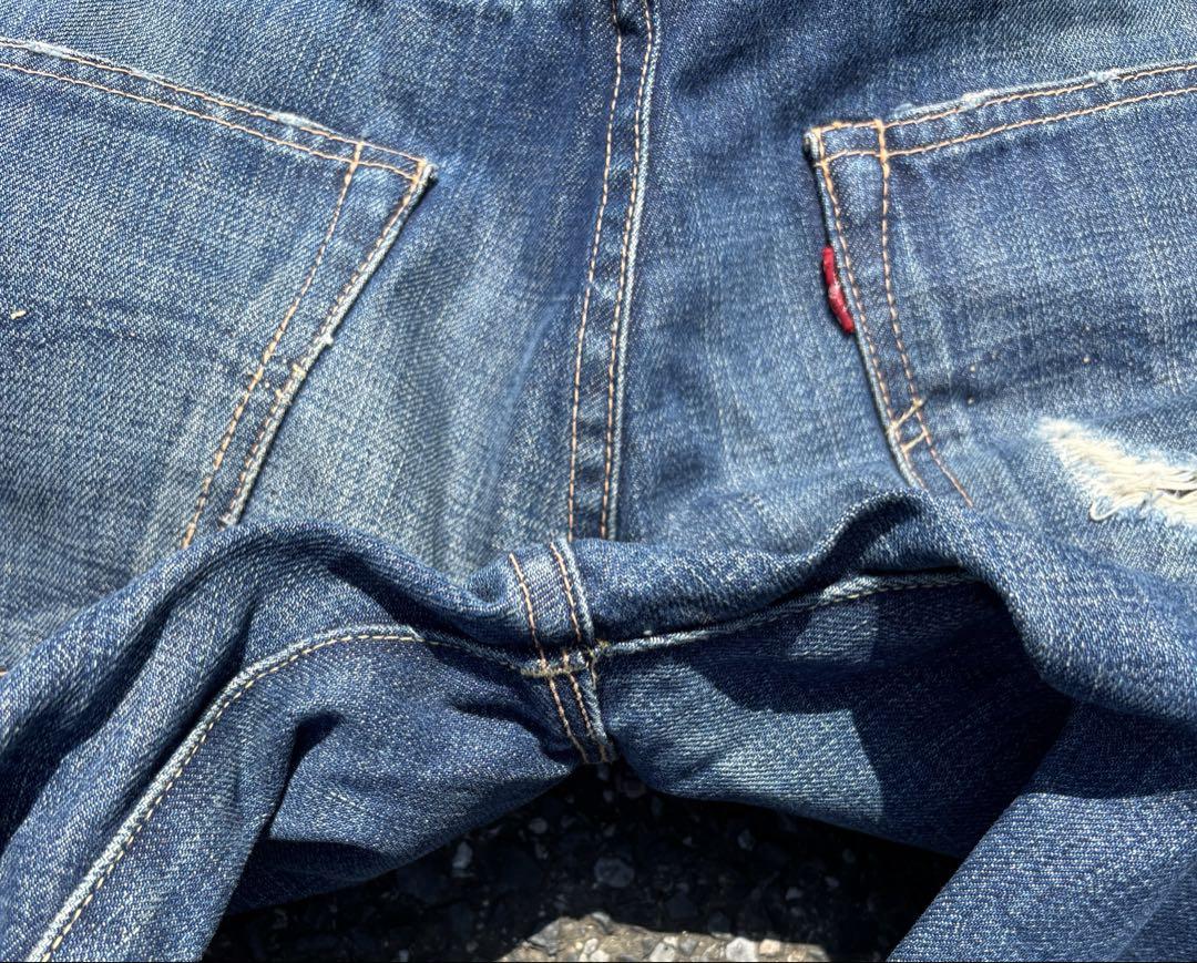 LVC levis 501xx ダメージ、リペア加工　W34 裾上げ有り LVC levis 501xx ダメージ、リペア加工 W34 裾上げ有り - メルカリ