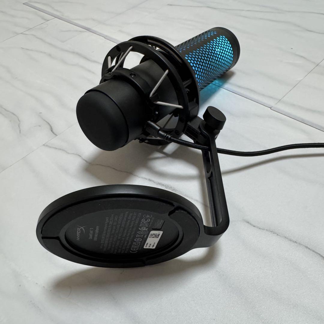 HyperX QuadCast S スタンドアロンマイク RGBライティング