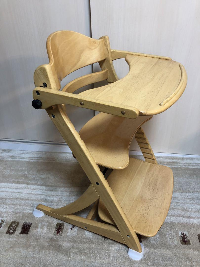 大和屋 すくすくチェアスリムプラス テーブル付き ガード無し