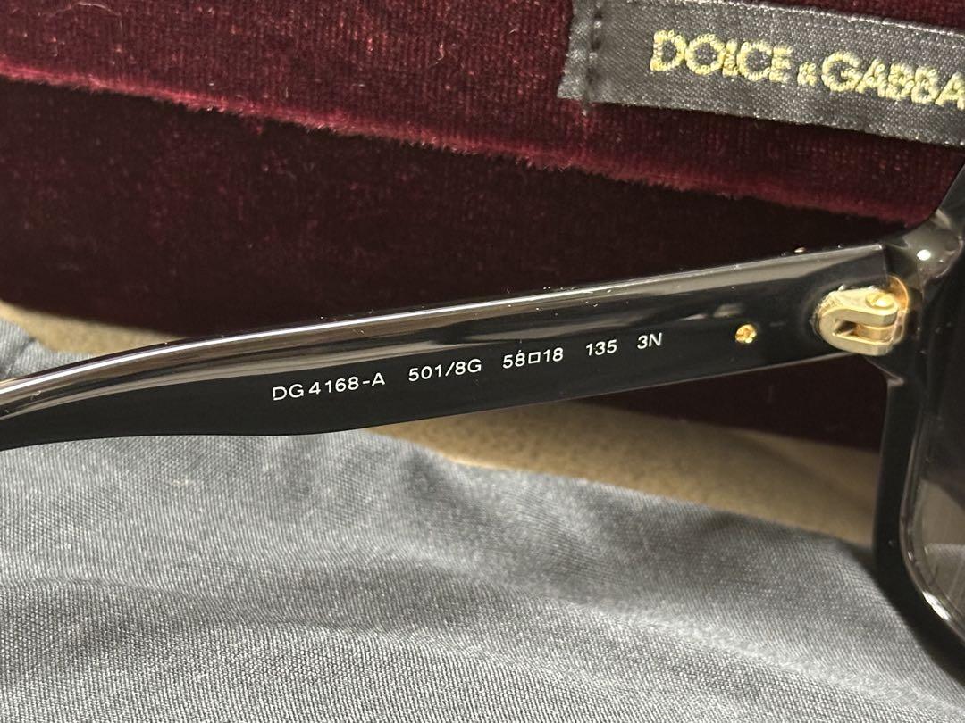 Dolce & Gabbana ブラックサングラス バロックローズ