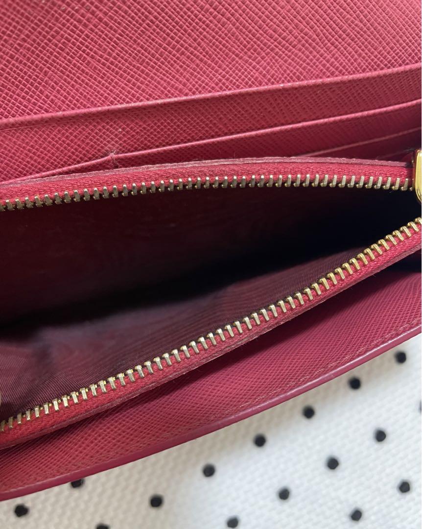 PRADA プラダ サフィアーノレザー 長財布 ピン ク