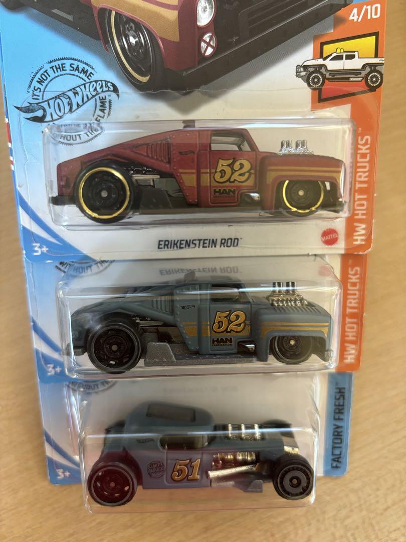 ホットウィール マットグレー車　6種