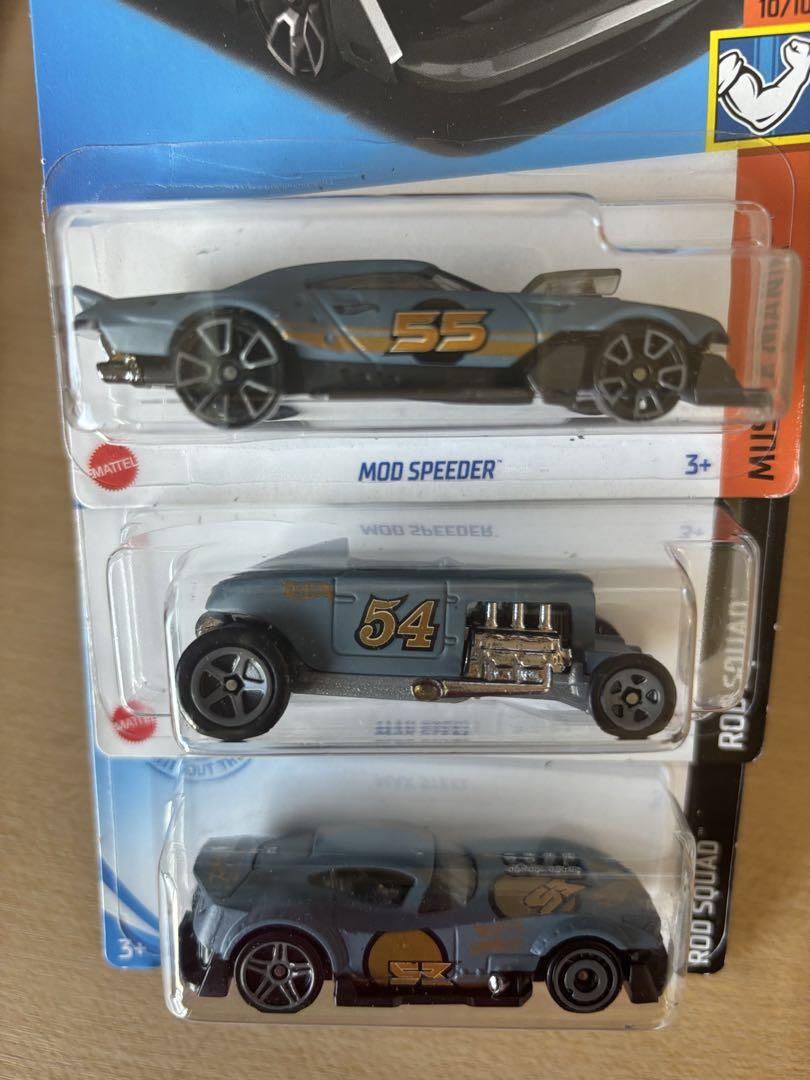 ホットウィール マットグレー車　6種