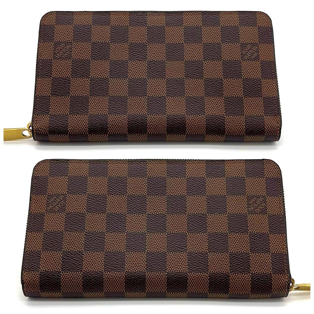LOUIS VUITTON ジッピー オーガナイザー ダミエエベヌ 長財布 美品】新型モデル ルイヴィトン ダミエ エベヌ ジッピー