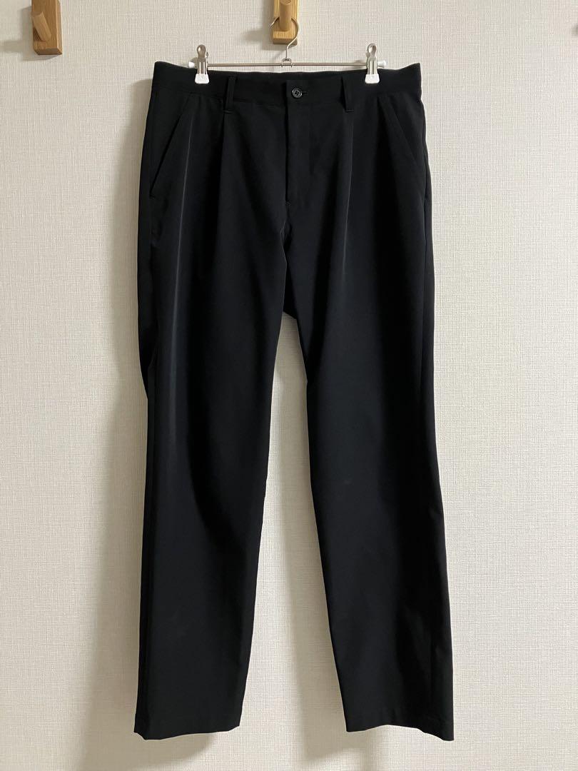 10YC スラックス XLサイズ テーパードチノパンツ　ブラック
