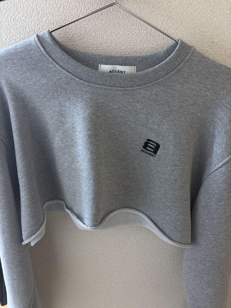 トップス ACLENT Point logo short sweat shirt