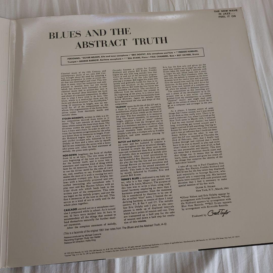 希少LP盤 THE BLUES AND THE ABSTRACT TRUTH