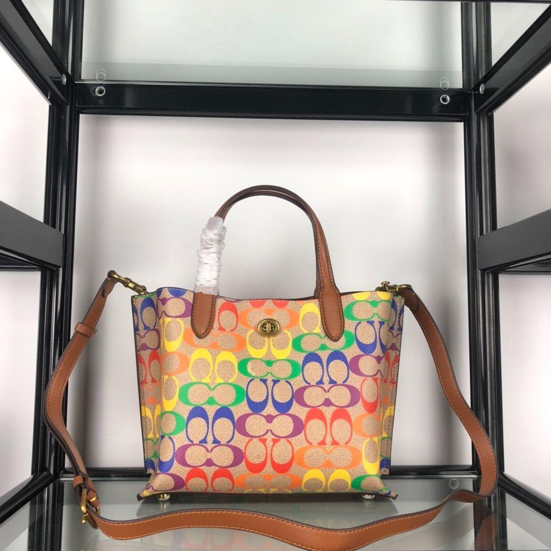 COACH CA102 レインボー 2WAY トートバッグ 11,700円