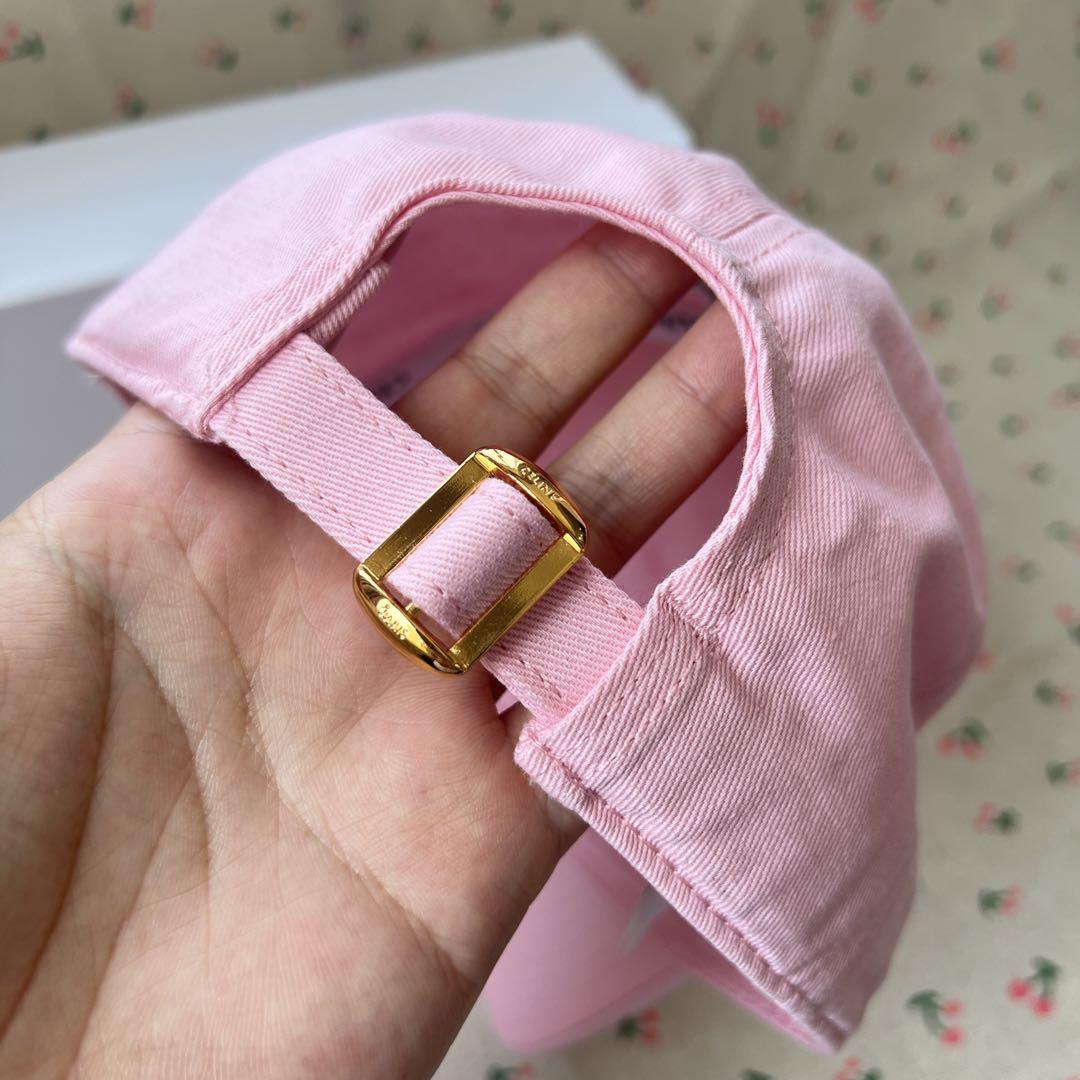 希少CELINE ピンク ベースボールキャップ S 美品 CELINE ピンク ベースボールキャップ Mサイズ - メルカリ