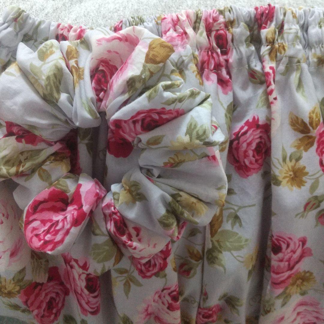 花柄レース シュシュ♡ハンドメイド