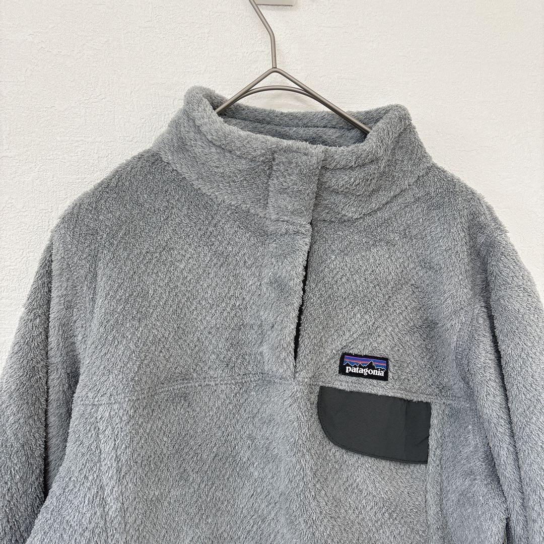 patagonia 【L】カットソー 長袖 グレー フリースジャケット