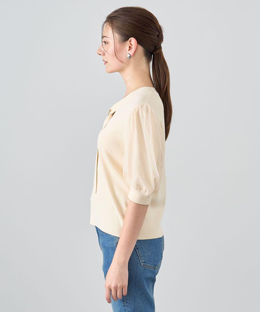 極美品 ANAYI アナイ チュールスリーブ プルオーバー - メルカリ