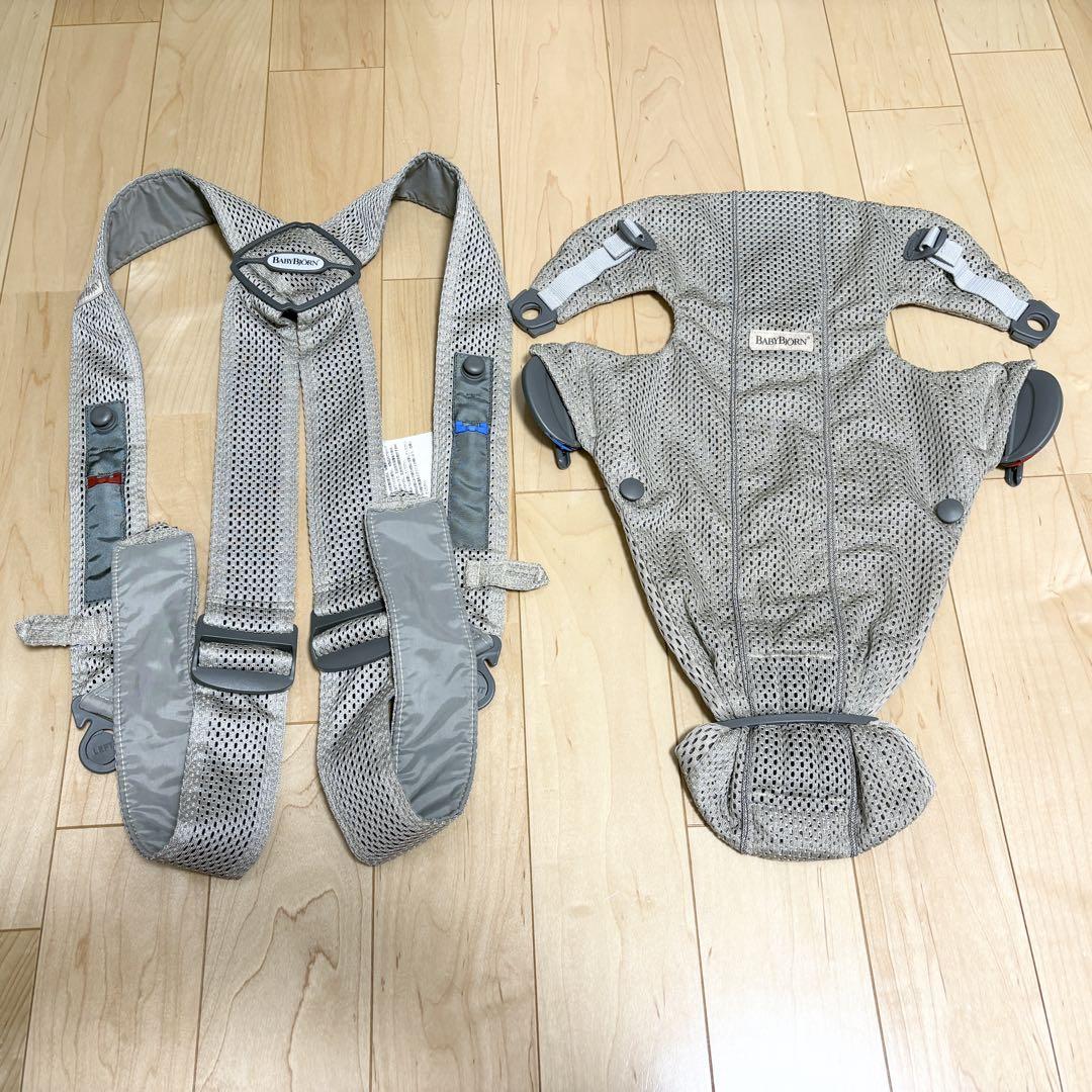 ベビービョルン　BabyBjorn MINI 抱っこ紐　グレーベージュ　メッシュ