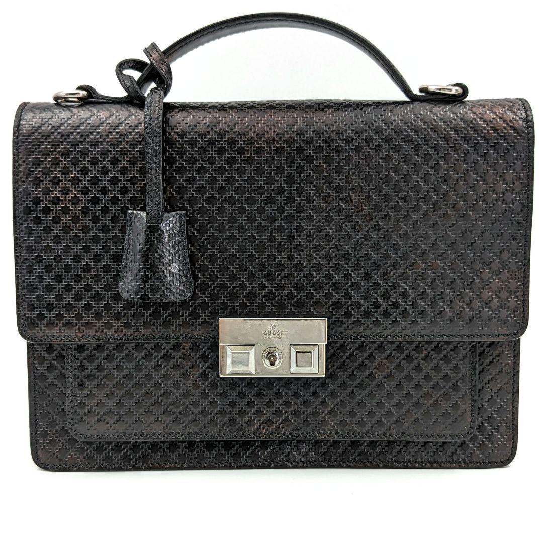 【極美品】GUCCI グッチ ディアマンテ 2way ビジネスバッグ