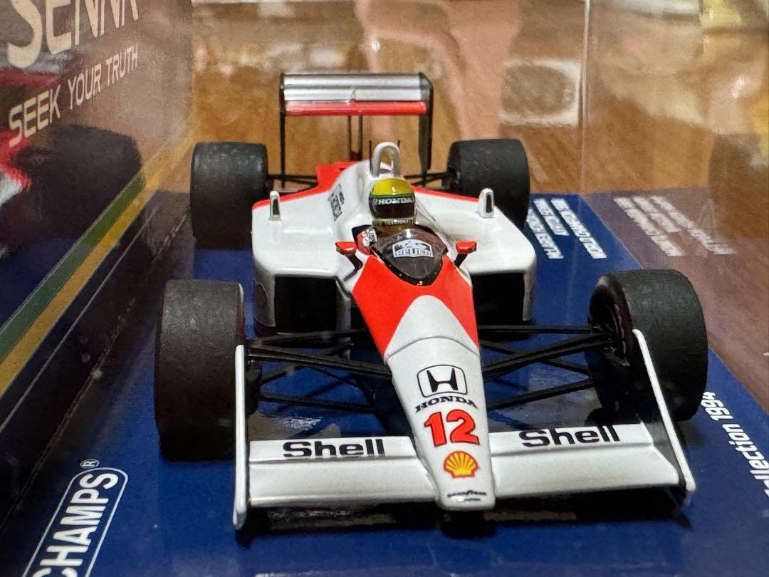 ミニチャンプス マクラーレン ホンダ MP4/4 1988 #12 A.セナ Mclaren MP4/4 #12 Ayrton Senna 1988 F1 World Champion 1:12