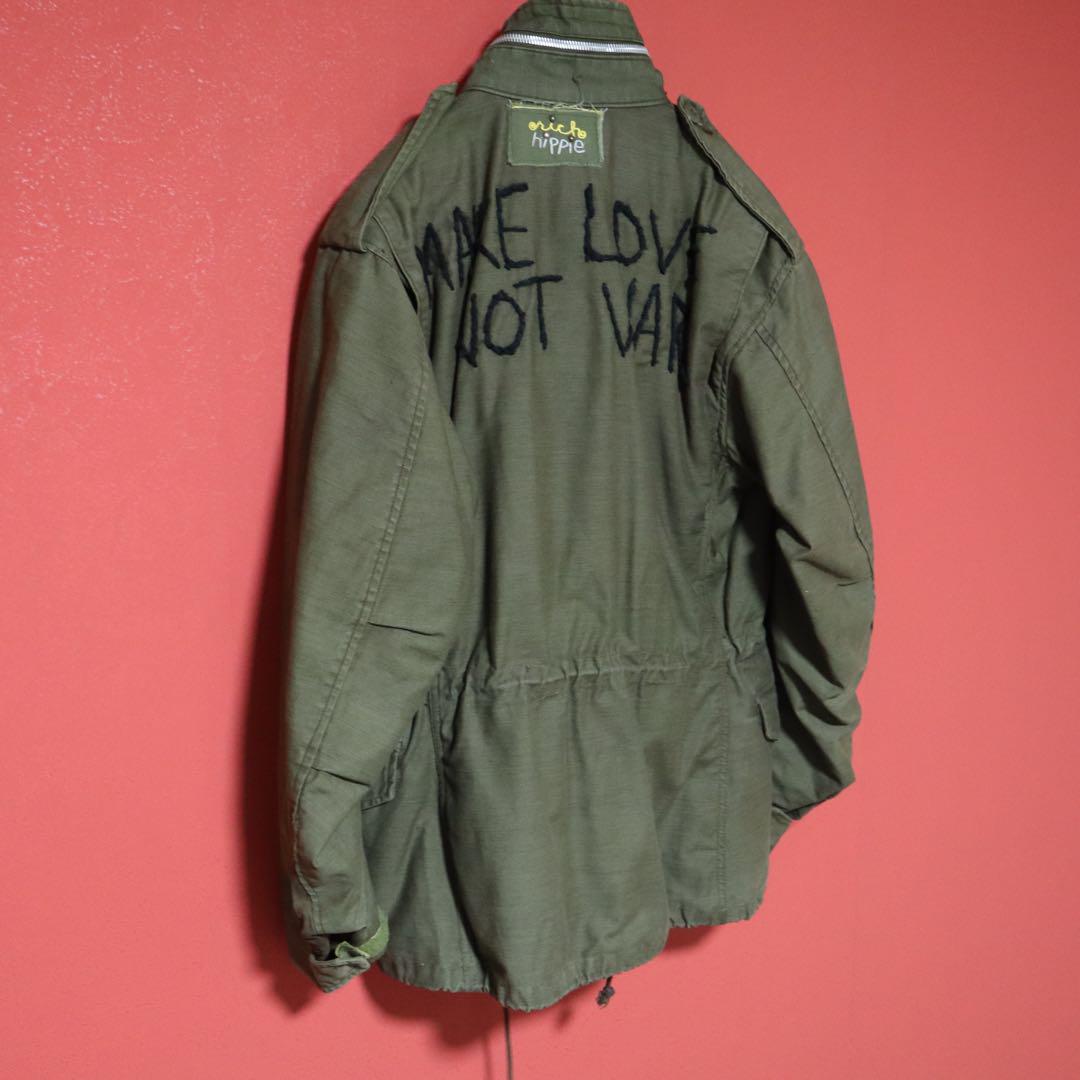 ジャケット・アウター rich hippie 90s \"MAKE LOVE NO WAR\" JKT