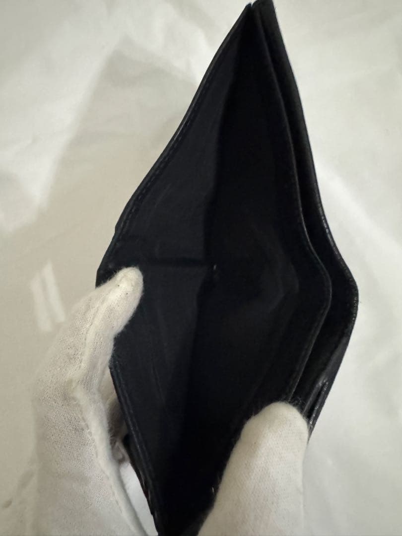 グッチ 折り財布 GGマーモント ゴールド金具 ブラック