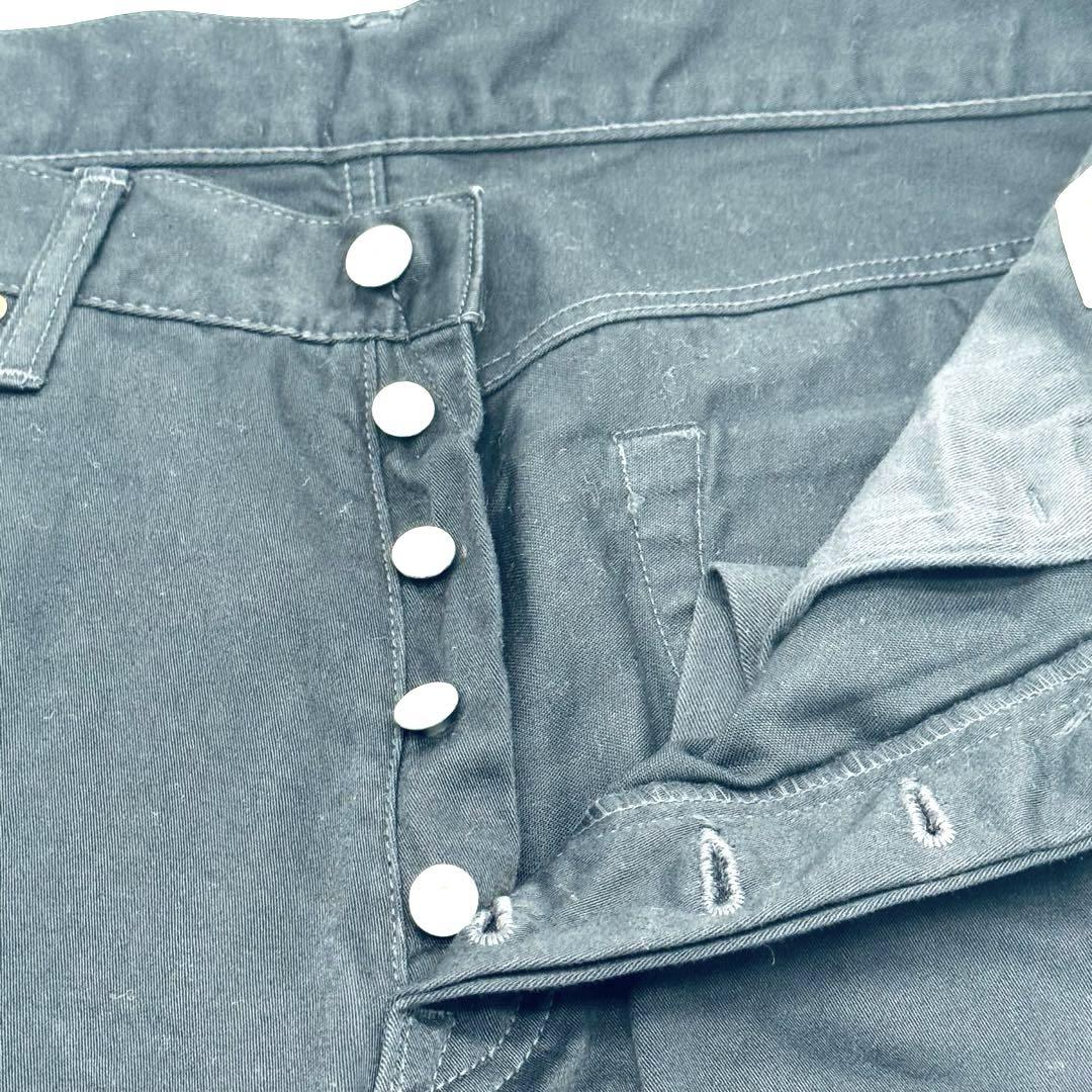 ステュディオ・ダ・ルチザン　ブラック　綿パン　LL 美品　メンズ　チノパンツ