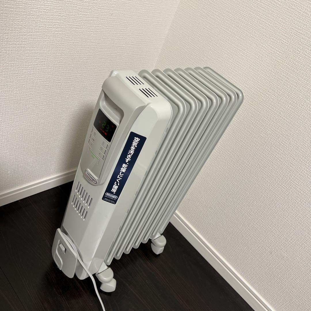 【美品｜デロンギ オイルヒーター】 デジタル式　KHD410812-LG グレー