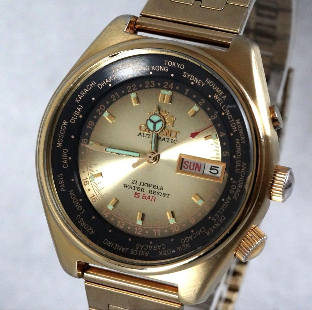 ORIENT オリエント ワールドタイム デイデイト メンズ 腕時計