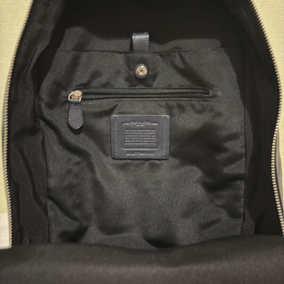 COACH コーチ チャールズ リュック バックパック レザー ネイビー A4