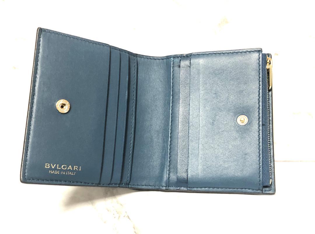 BVLGARI メンズ レディース レザー 二つ折り 財布 激レア 超美品 本革