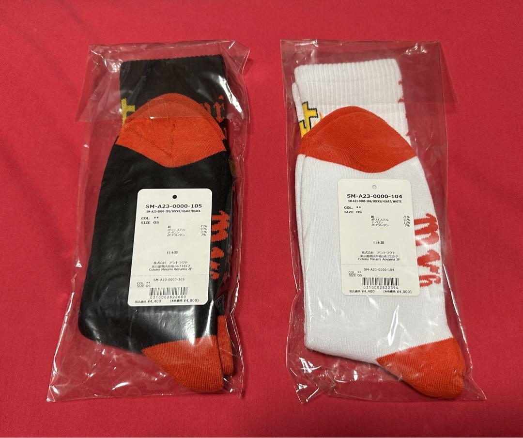 ☆新品未使用☆セントマイケル ハート ソックス☆ホワイト☆
