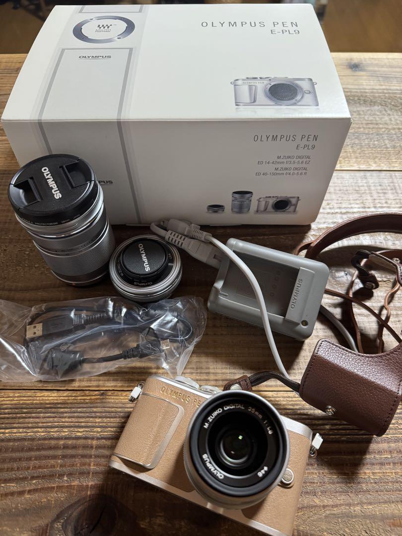 24時間限定タイムセール PEN OLYMPUS E-PL9 f1.8レンズ付き お得！】25mm 【 デジタルカメラ
