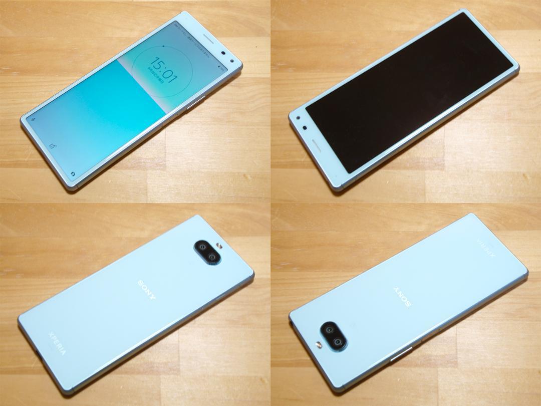 傷少XPERIA 8 SOV42(B)液晶保護ガラス付 SIMロック解除済