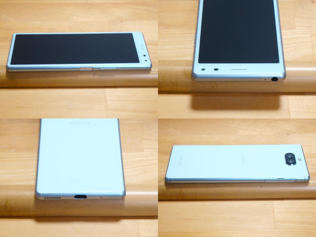傷少XPERIA 8 SOV42(B)液晶保護ガラス付 SIMロック解除済