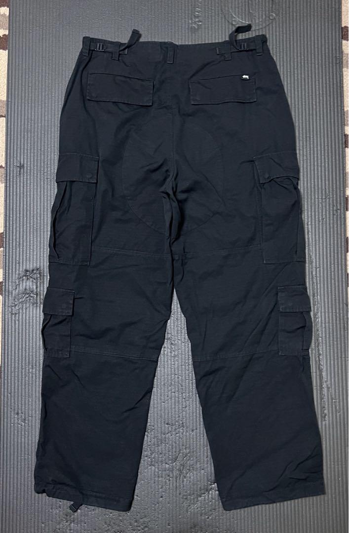 STUSSY MILITARY CARGO PANT RIPSTOP 32 黒
